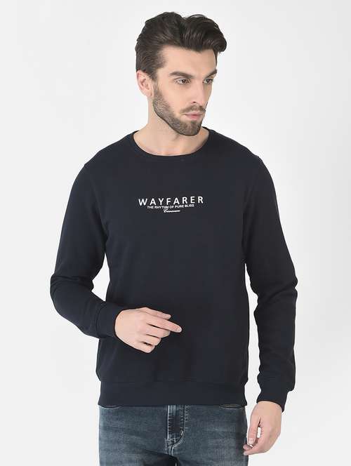 men black round neck sweatshirts - 20298466 -  Standard Image - 0