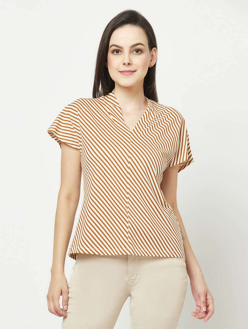 multicoloured stripes straight top