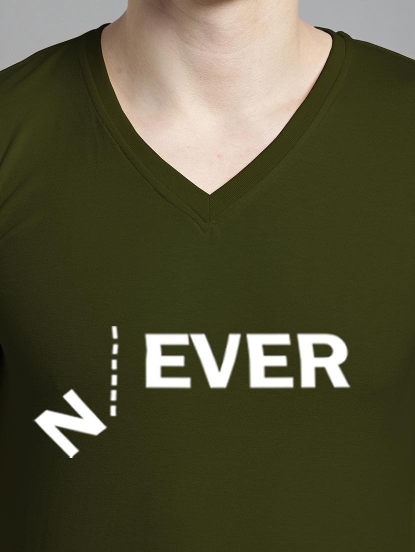 olive cotton chest print tshirt - 20299125 - Standard Image - 4