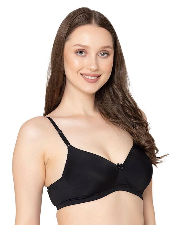 black polyamide tshirt bra - 20299177 -  Standard Image - 1