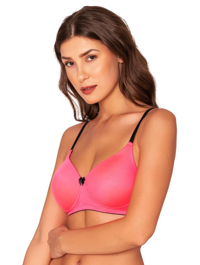 pink polyamide t-shirt bra - 20299201 - Standard Image - 1