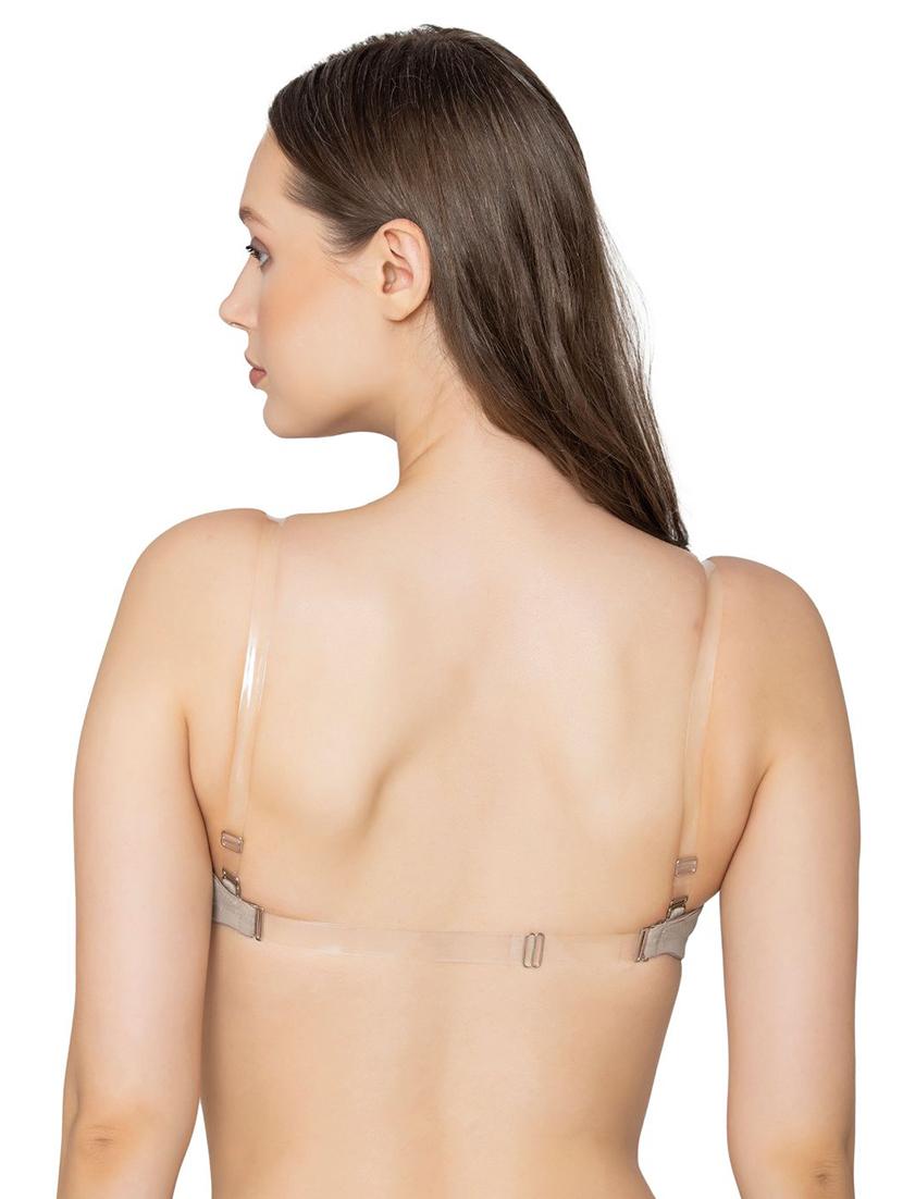 grey polyamide balconette bra - 20299255 -  Standard Image - 1