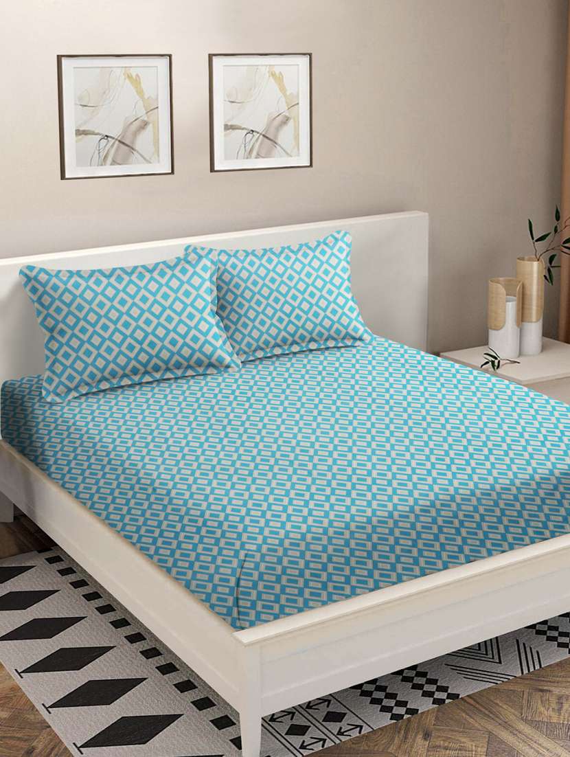 double queen bedsheet with 2 pillow covers