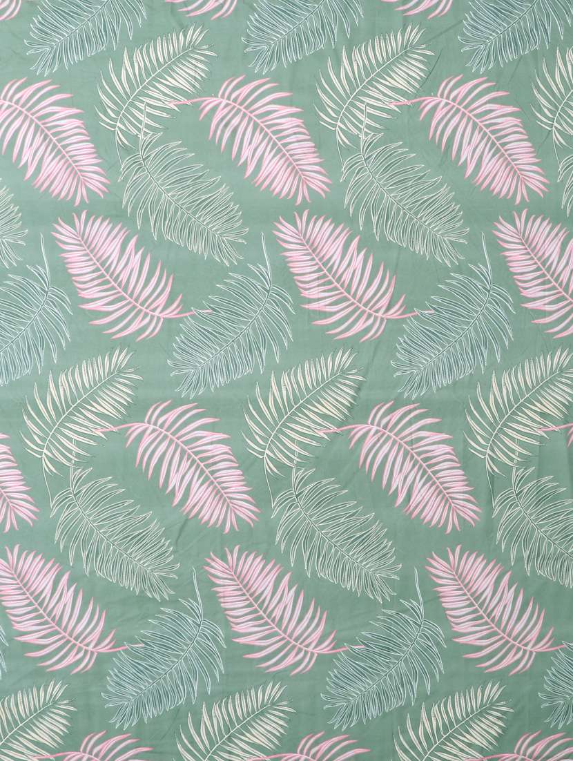 green double queen bedsheet with 2 pillow covers - 20299261 -  Standard Image - 4