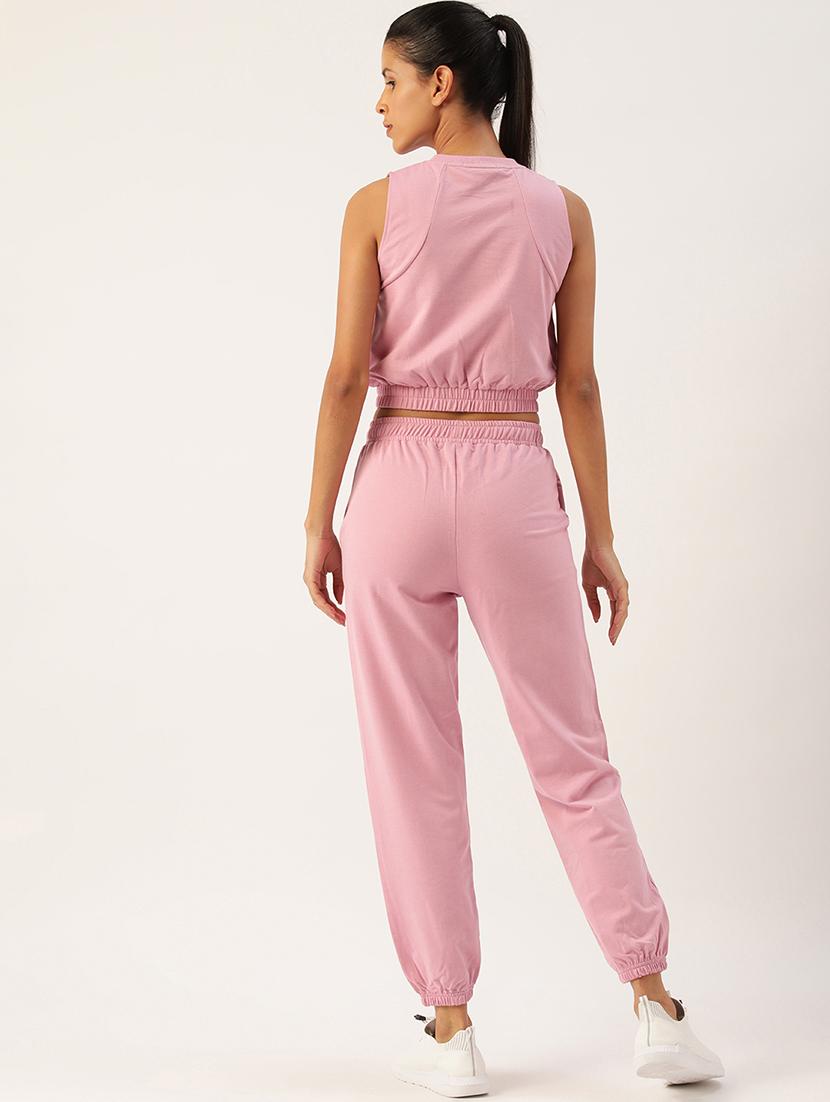 women typographic printed top and trouser co-ord set - 20300310 - Standard Image - 1