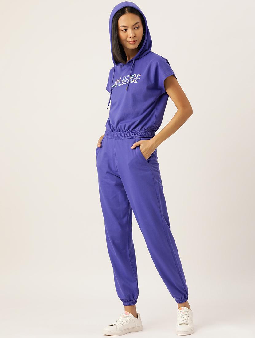 women typographic printed top and trouser co-ord set - 20300312 -  Standard Image - 1
