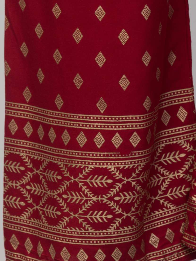women block print viscose palazzo - 20300607 -  Standard Image - 4