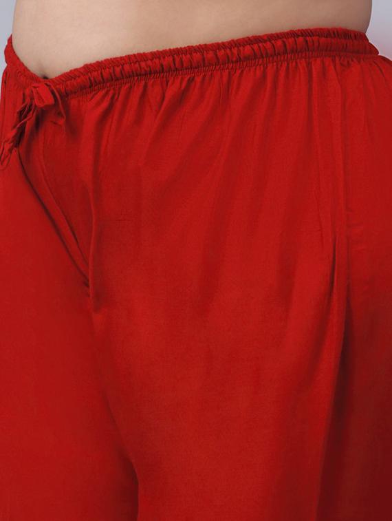 women pack of 2 solid flared palazzos - 20300681 - Standard Image - 9
