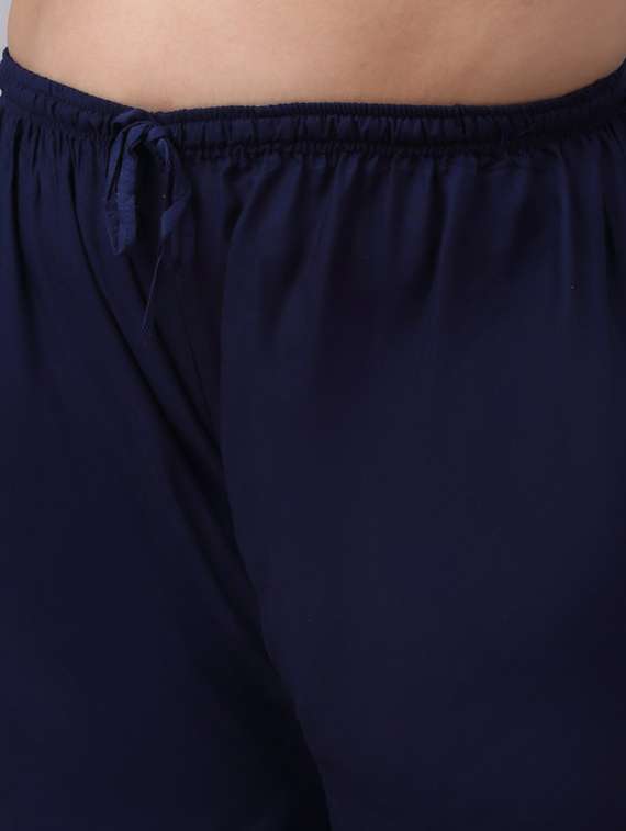 women mid rise solid flared palazzo - 20300683 -  Standard Image - 4