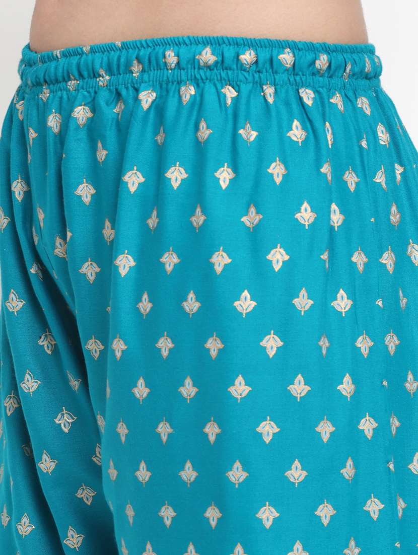 ai aqua printed palazzo - 20300690 -  Standard Image - 4