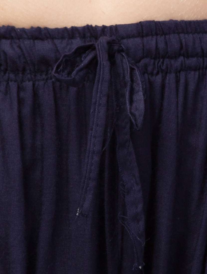 women mid rise solid flared palazzo - 20300696 -  Standard Image - 4