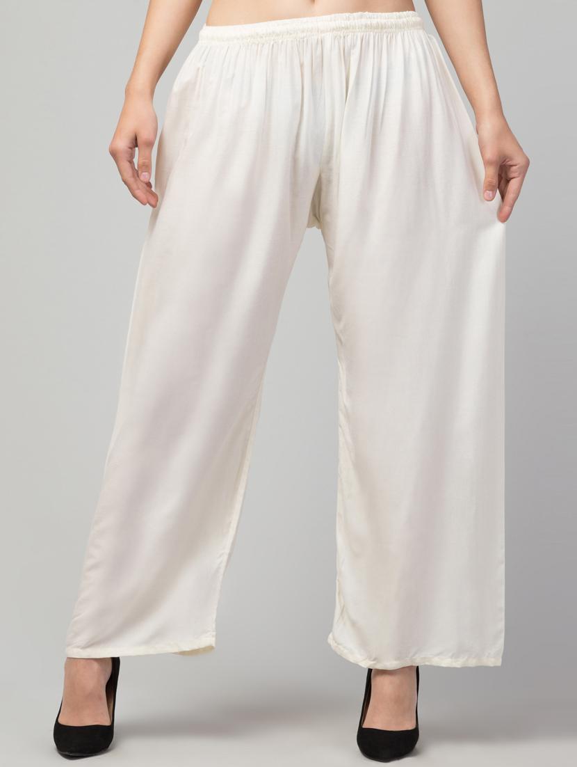 women mid rise solid flared palazzo - 20300701 - Zoom Image - 0