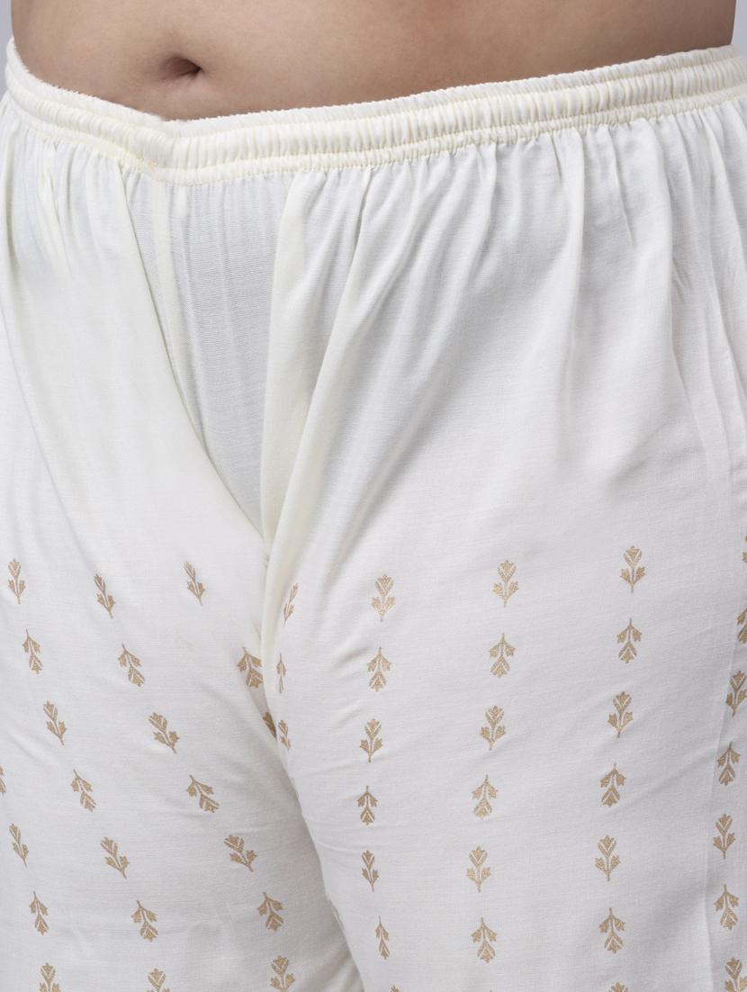 optic white bottom placement print palazzo - 20300711 - Standard Image - 4