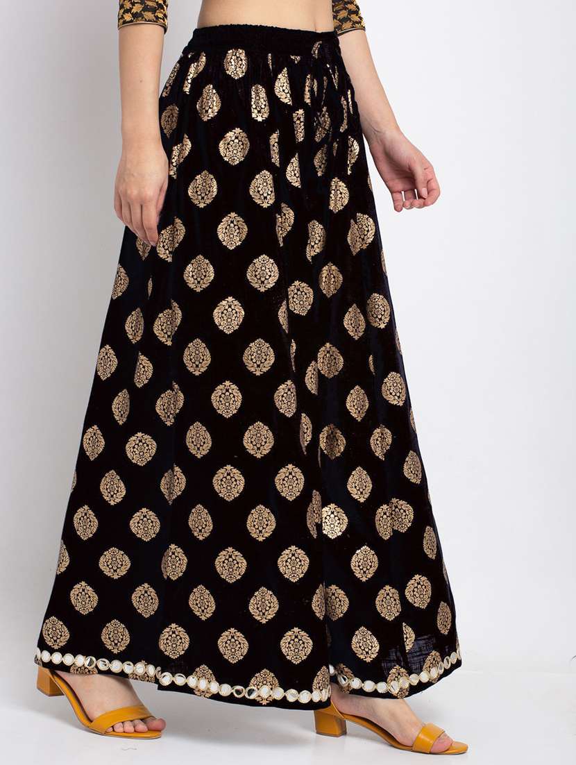 women floral print viscose palazzo - 20300723 -  Standard Image - 1