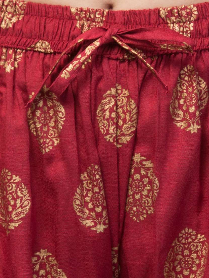 women floral print viscose palazzo - 20300724 -  Standard Image - 4