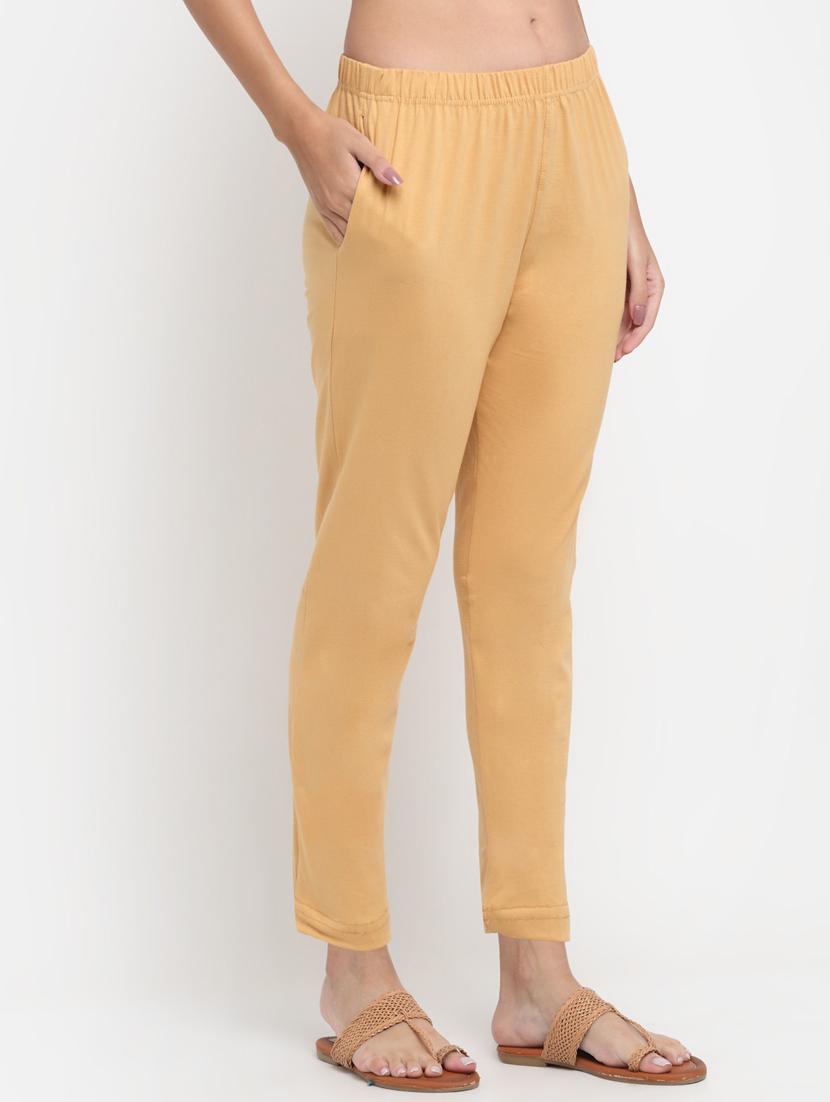 women mid rise solid legging - 20300833 - Standard Image - 1