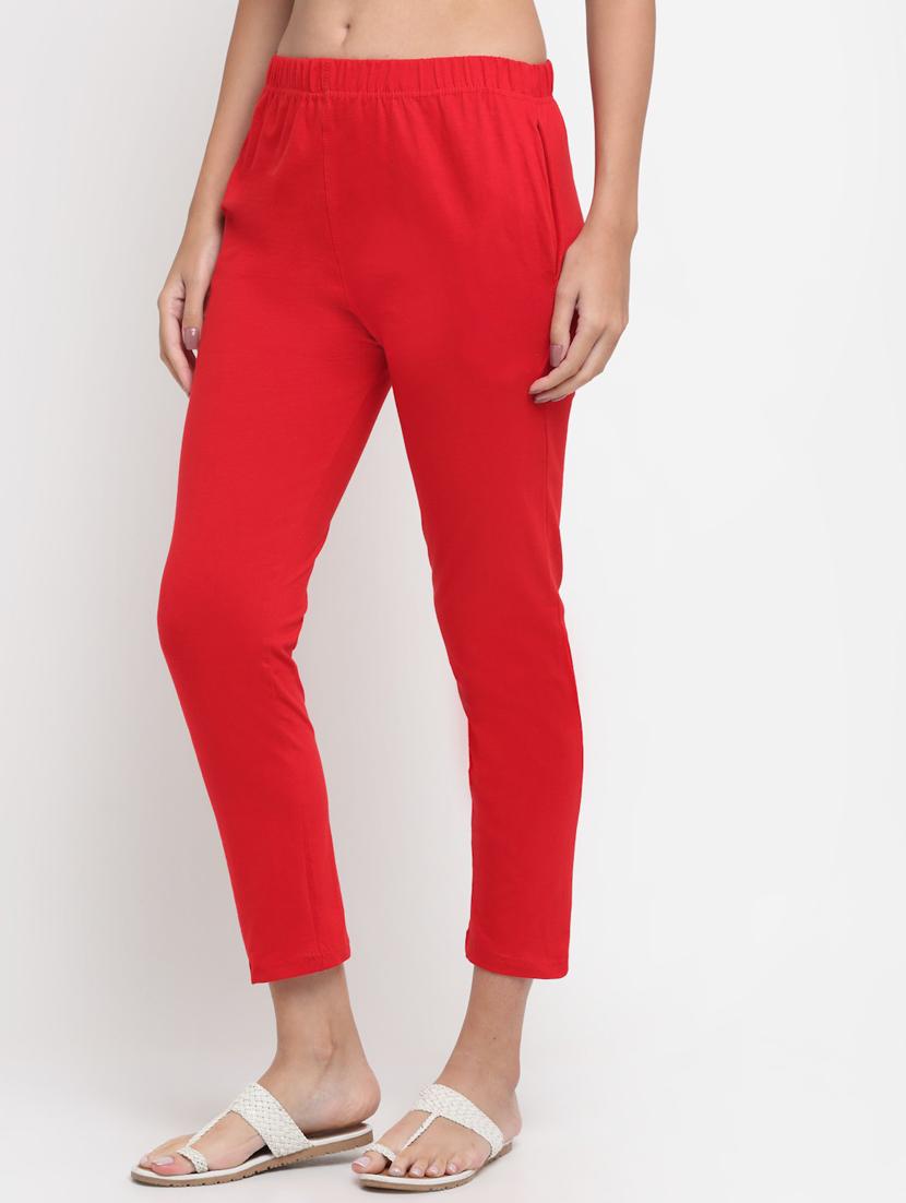 women mid rise solid legging - 20300834 - Standard Image - 1
