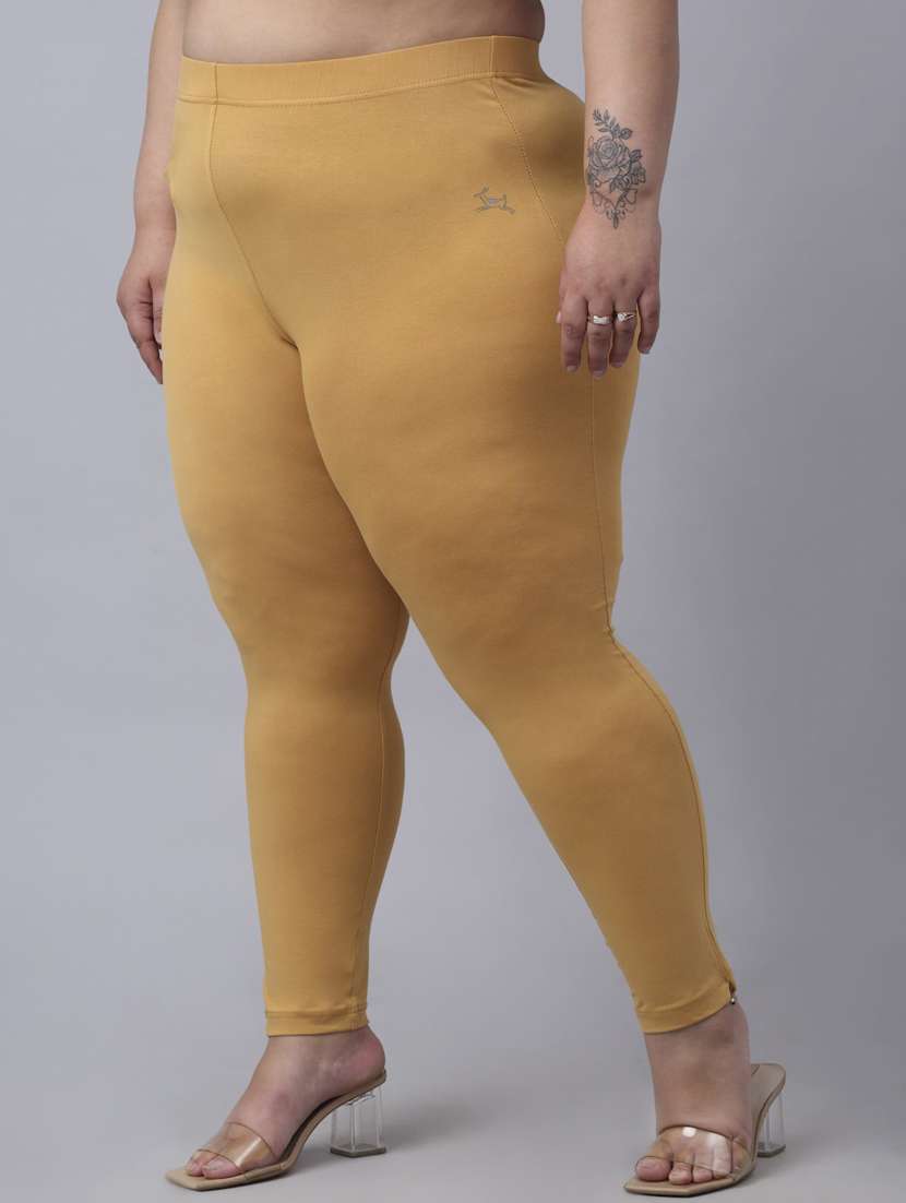 women mid rise solid legging - 20300842 -  Standard Image - 1