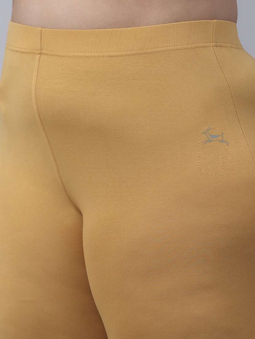 women mid rise solid legging - 20300842 -  Standard Image - 4