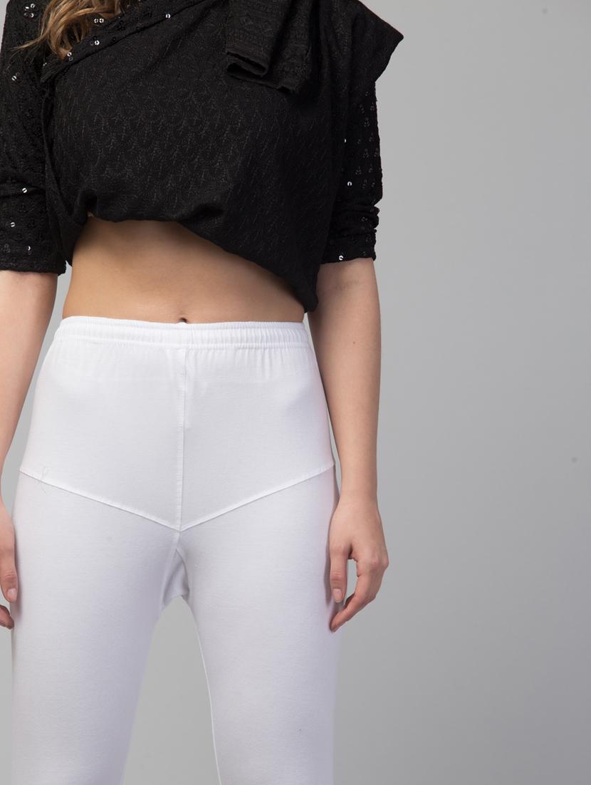 women mid rise solid legging - 20300848 - Standard Image - 4