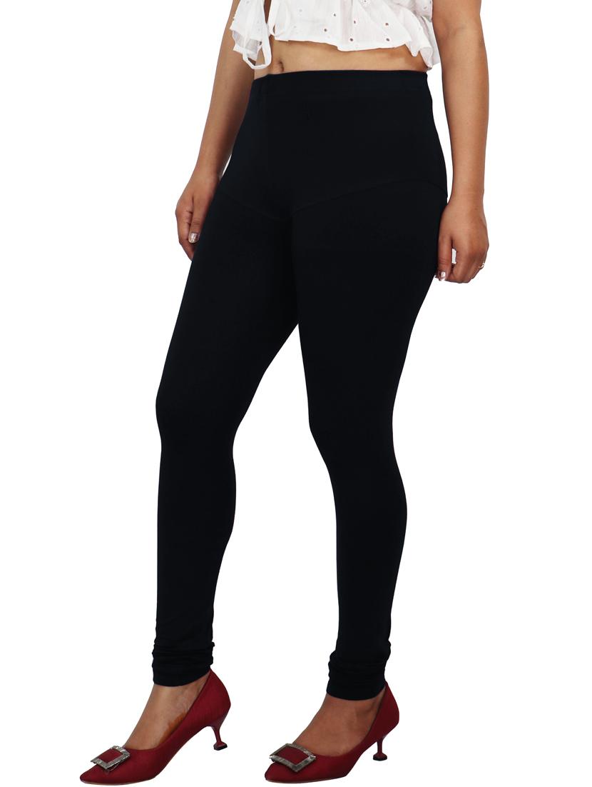 women mid rise solid legging - 20300851 - Standard Image - 1