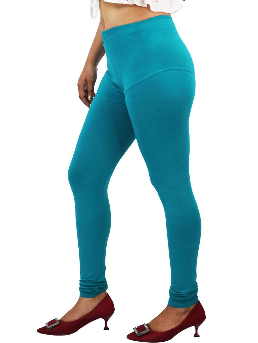 women mid rise solid legging - 20300857 - Standard Image - 1