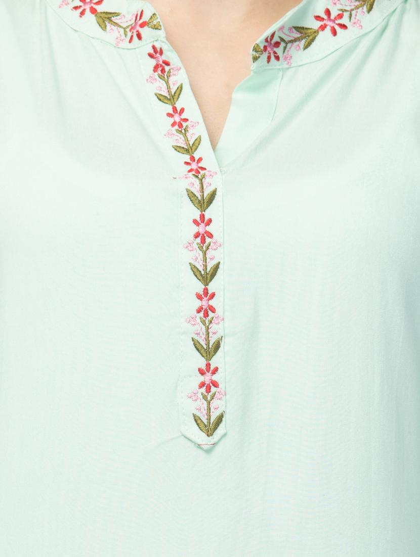 neo mint embroidered regular tunic - 20301305 - Standard Image - 4