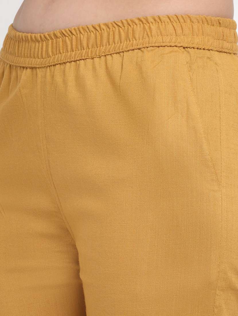 women solid flat front cigarette pants - 20301389 - Standard Image - 4