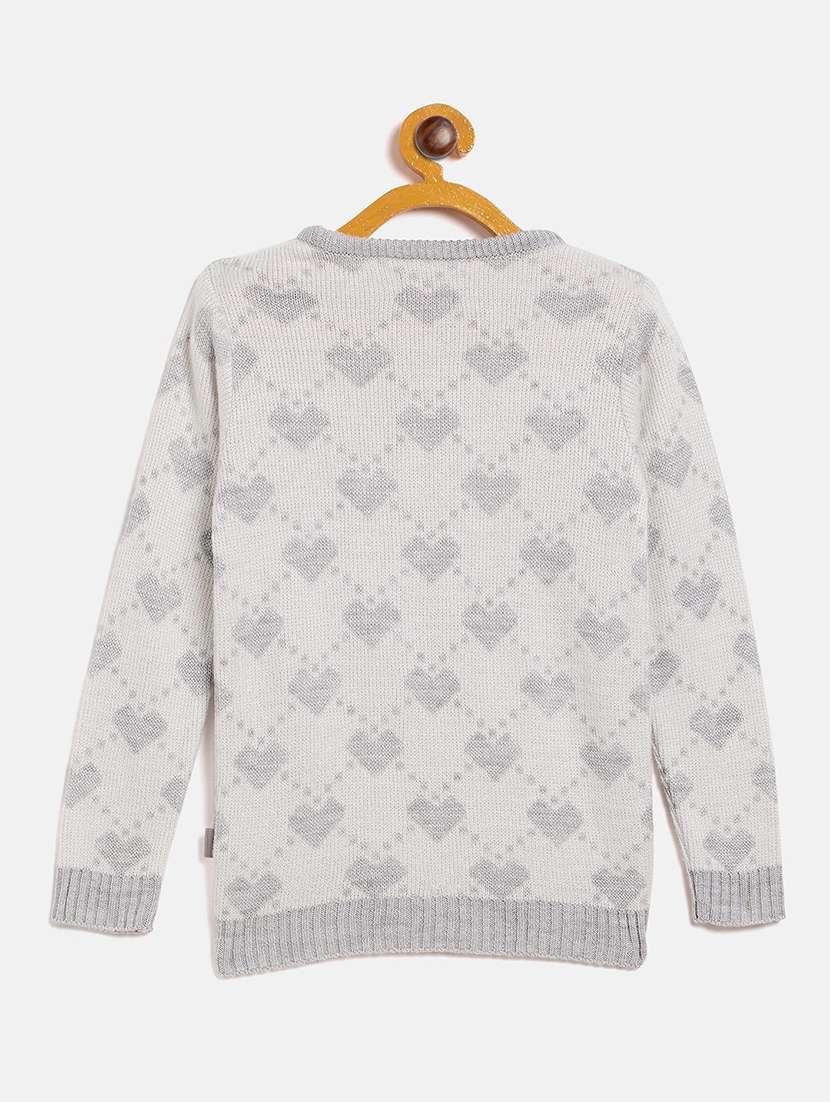 girls long sleeve self-designed sweater - 20301424 - Standard Image - 1