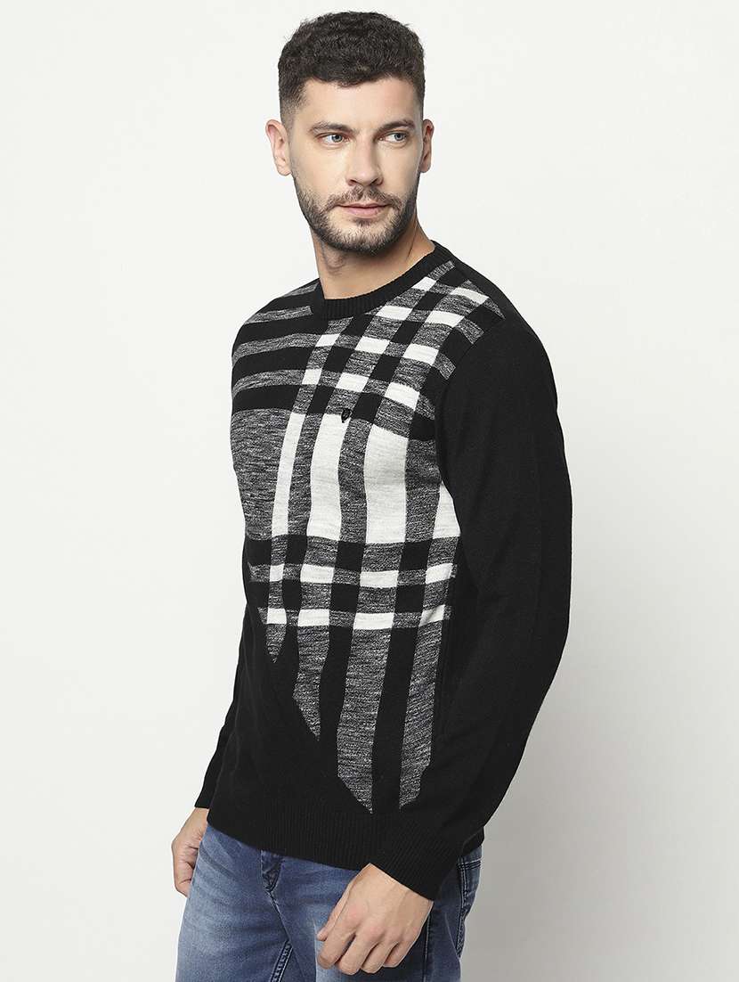men multi colored acrylic cardigan - 20301861 - Standard Image - 1