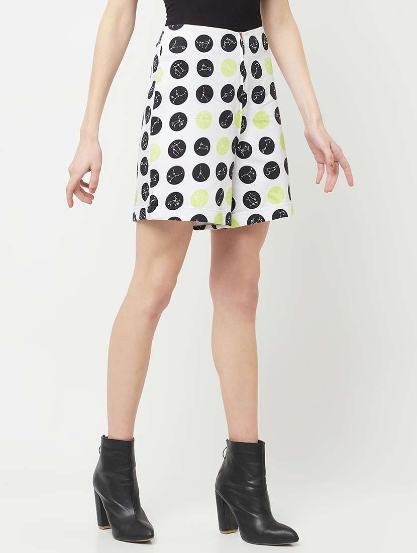 white polka dots regular short - 20301878 -  Standard Image - 1