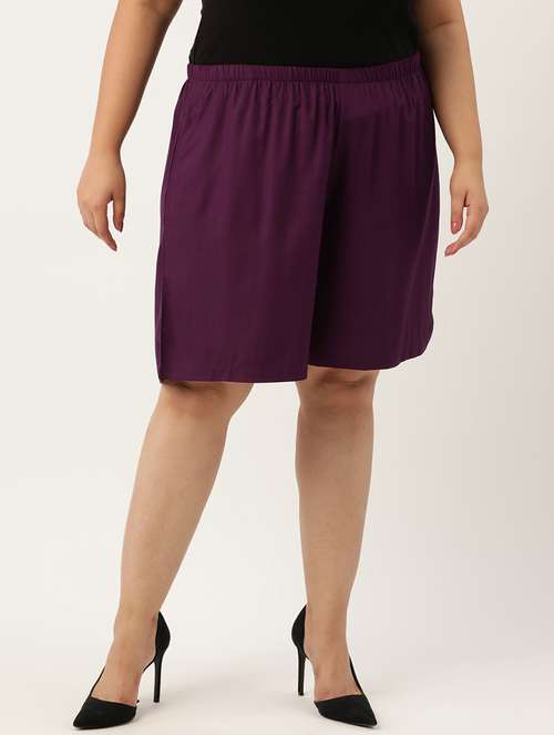 purple rayon regular short - 20302777 -  Standard Image - 0