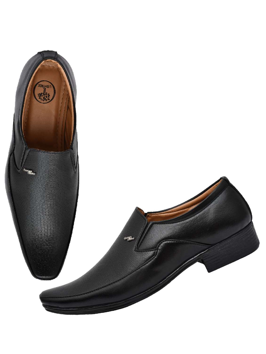 Buy online Black Slip On Formal Shoes from Formal Shoes for Men by