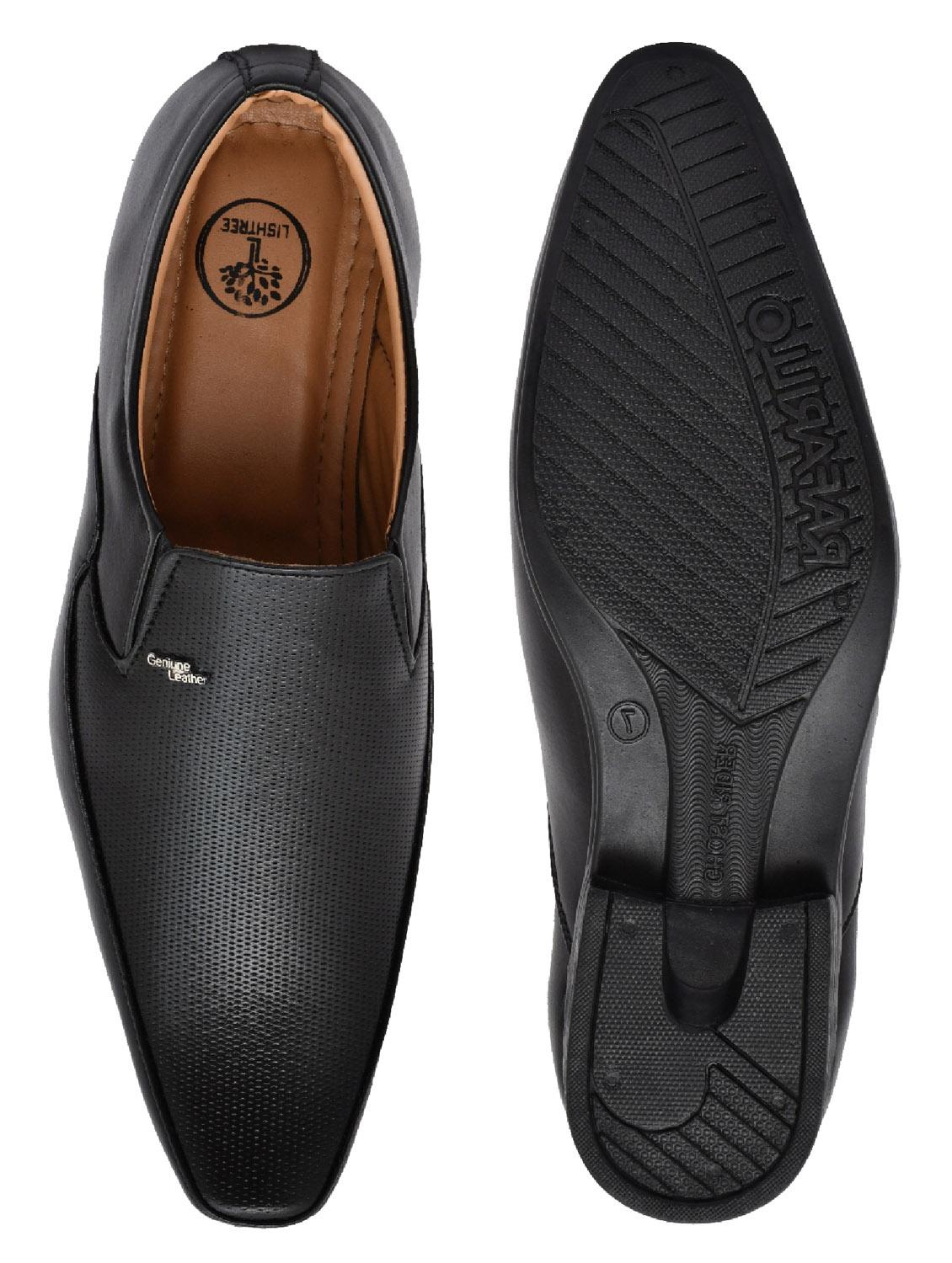 black slip on formal shoes - 20303240 - Standard Image - 4
