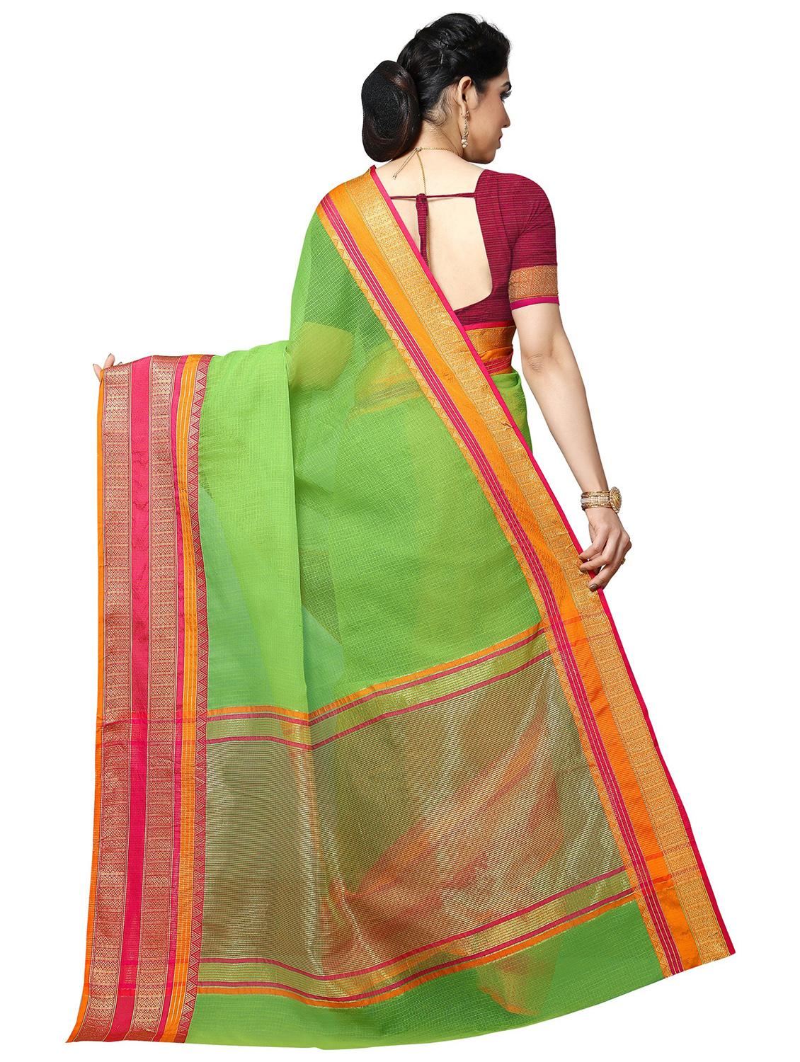 multi colored gadwal  saree with blouse - 20303251 -  Standard Image - 1