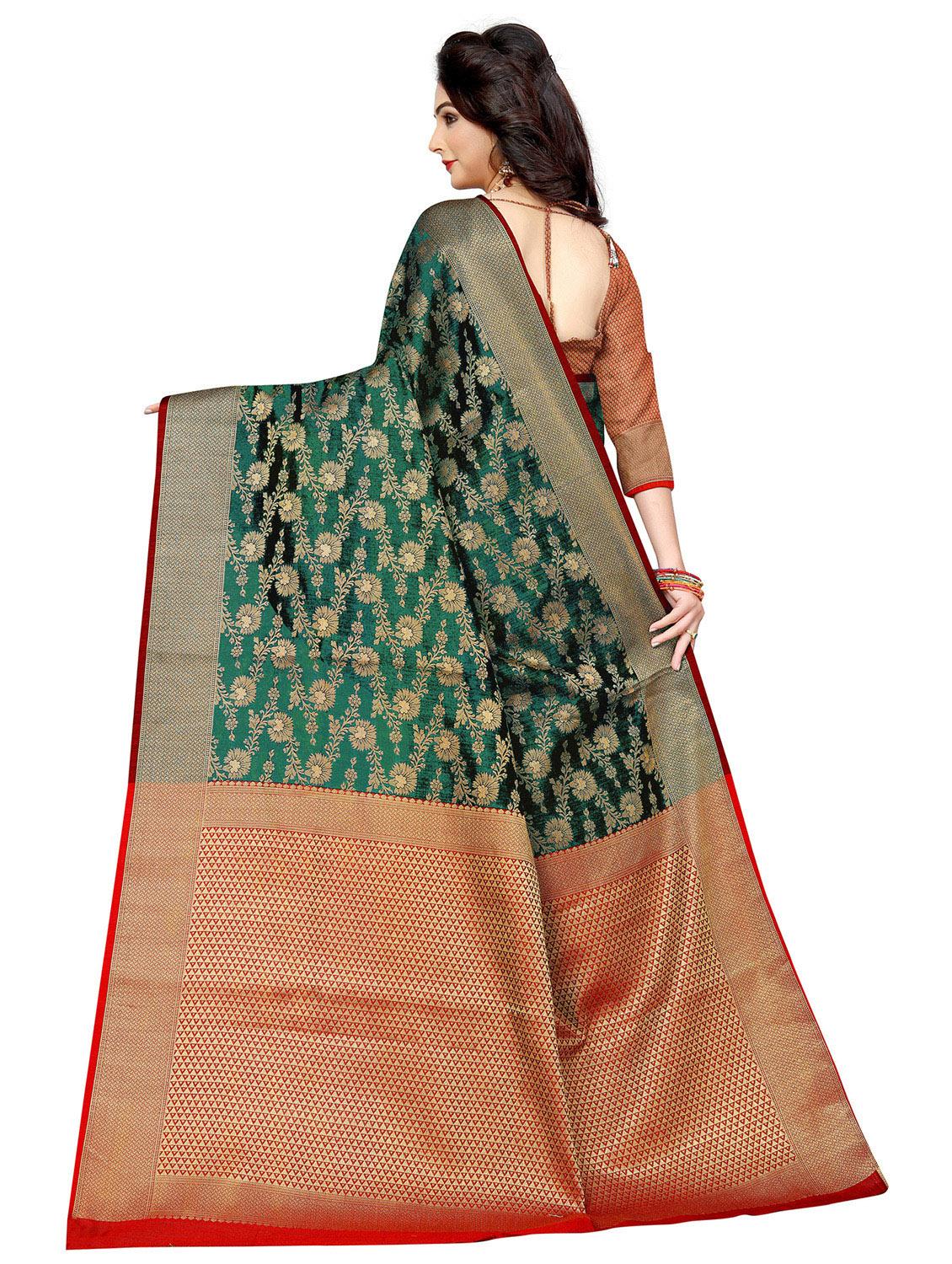 multi colored banarasi saree - 20303268 - Standard Image - 1