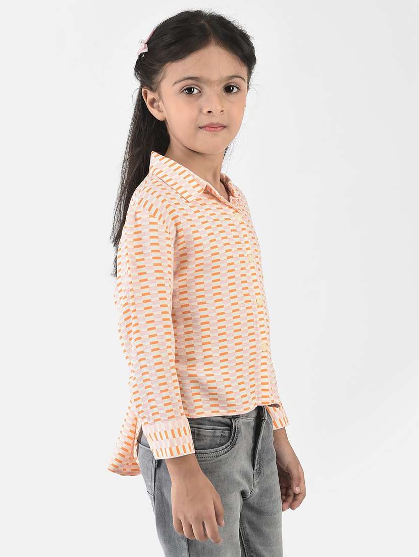orange cotton shirt top - 20304245 -  Standard Image - 1