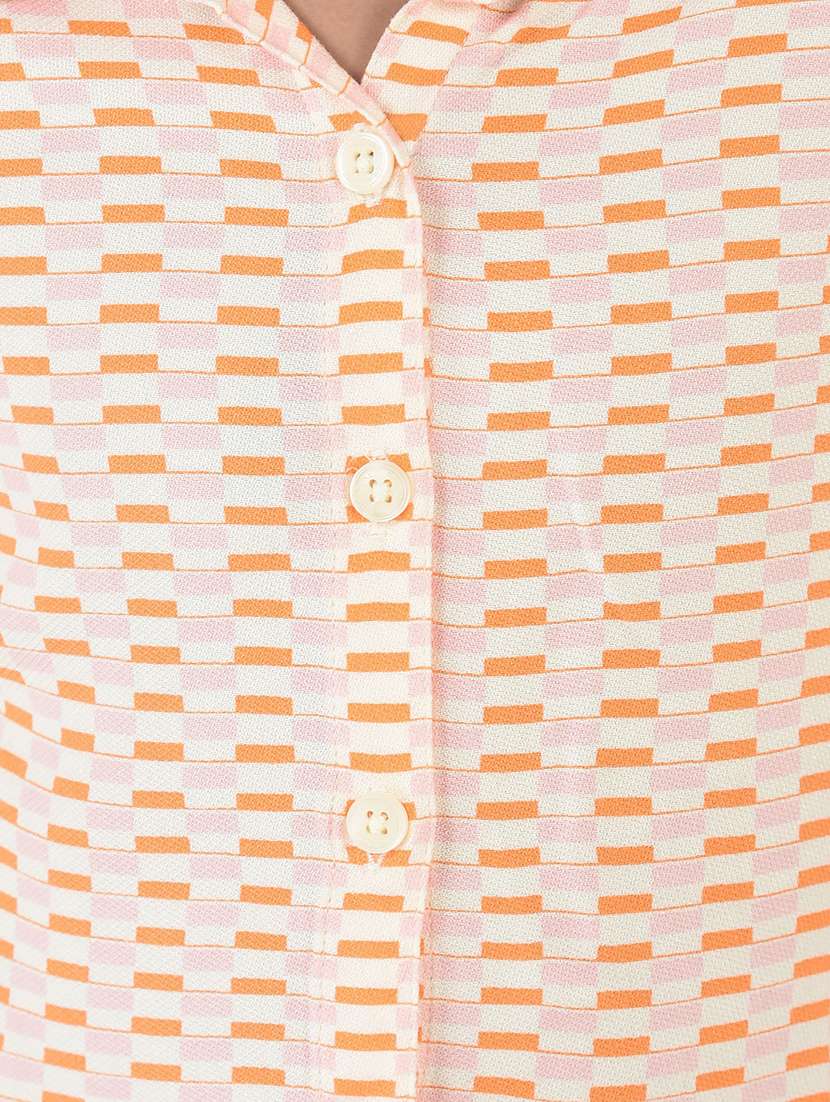 orange cotton shirt top - 20304245 -  Standard Image - 4