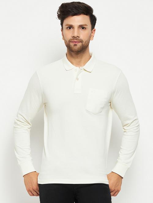 men white solid polo t-shirt - 20304933 -  Standard Image - 0