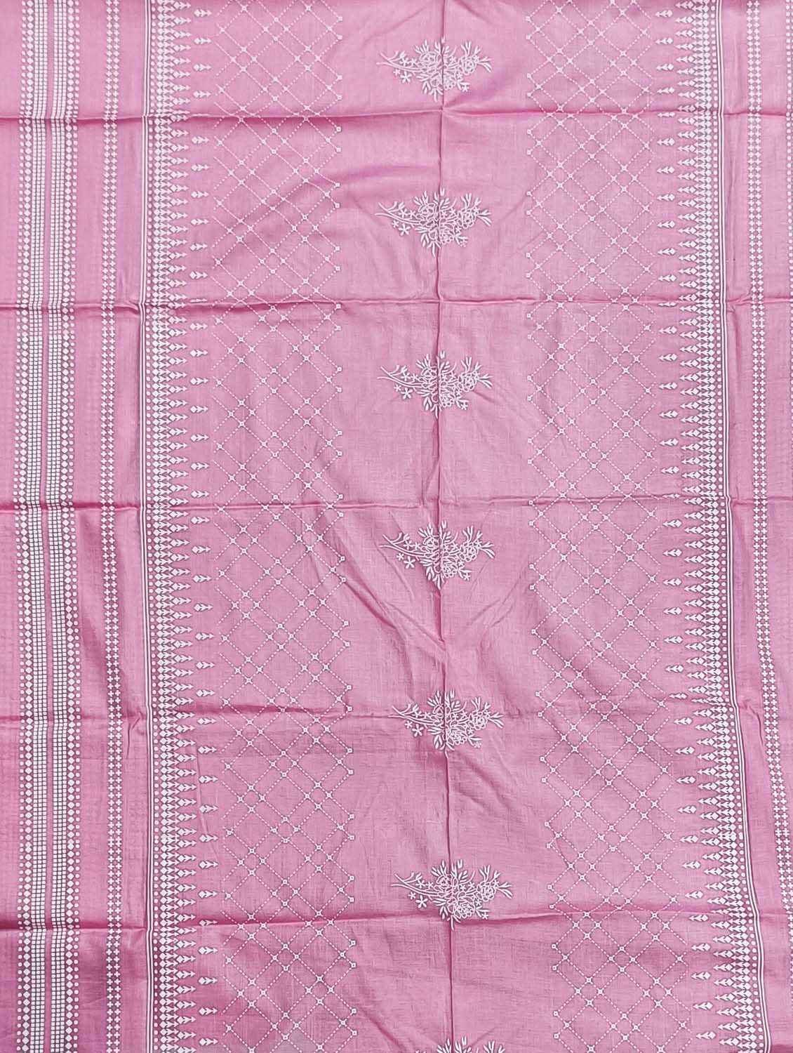 floral print cotton unstitched suit set - 20305406 -  Standard Image - 1