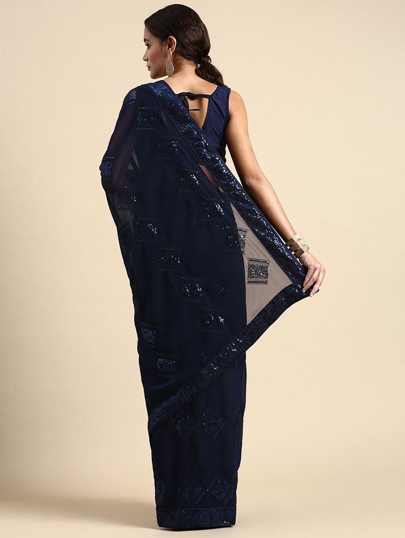 women's embellished saree with blouse - 20305476 - Standard Image - 1