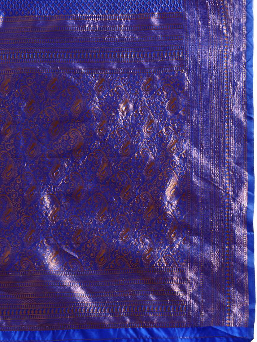 women's self design purple colored saree with blouse - 20305509 -  Standard Image - 4