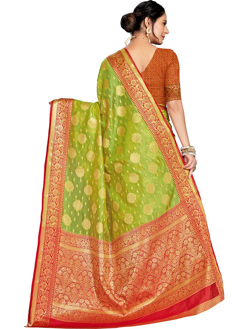 women's banarasi saree with blouse - 20305923 - Standard Image - 1