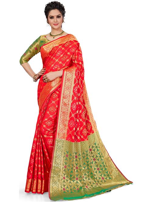 women's banarasi saree with blouse - 20305938 -  Standard Image - 0