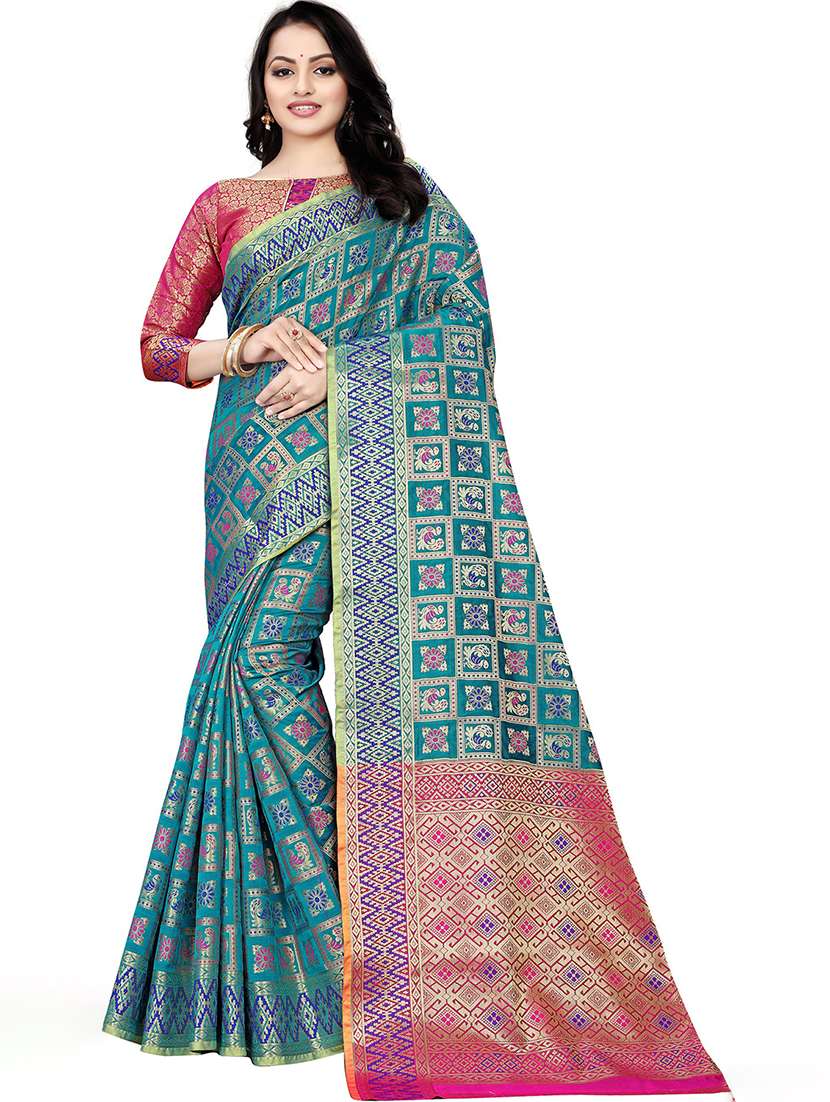 women's banarasi saree with blouse