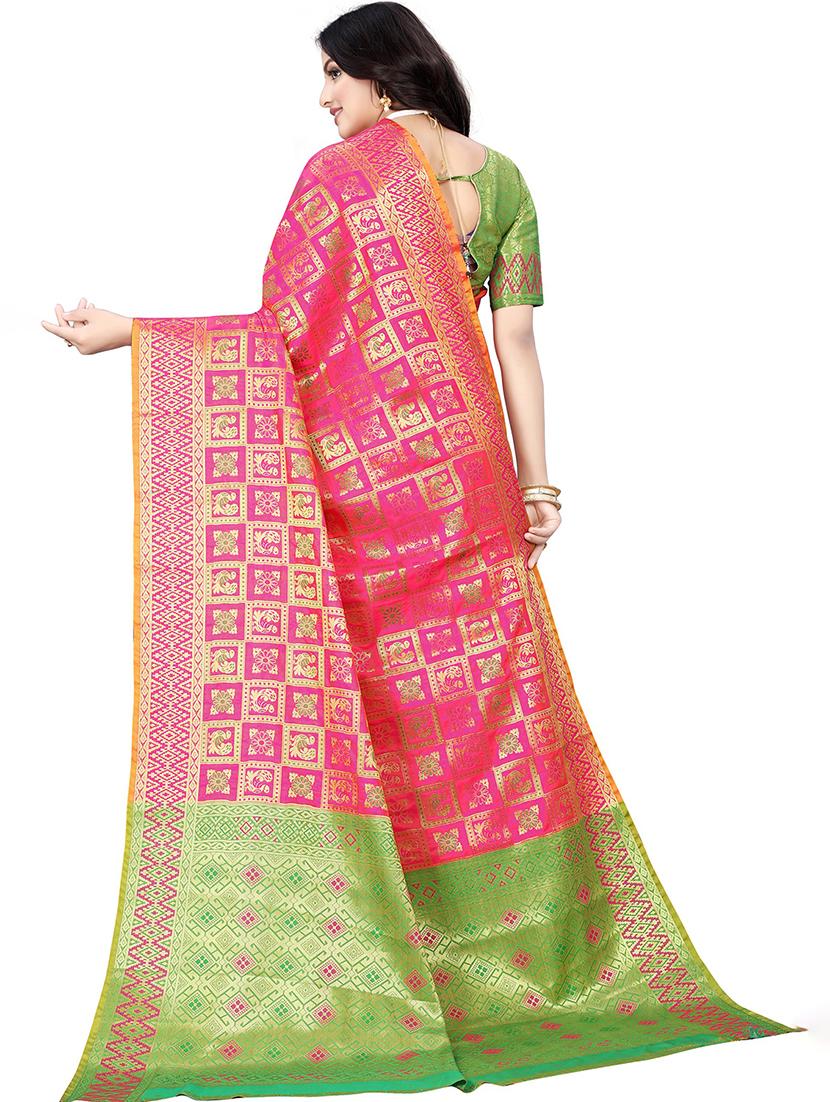 women's banarasi saree with blouse - 20305959 -  Standard Image - 1