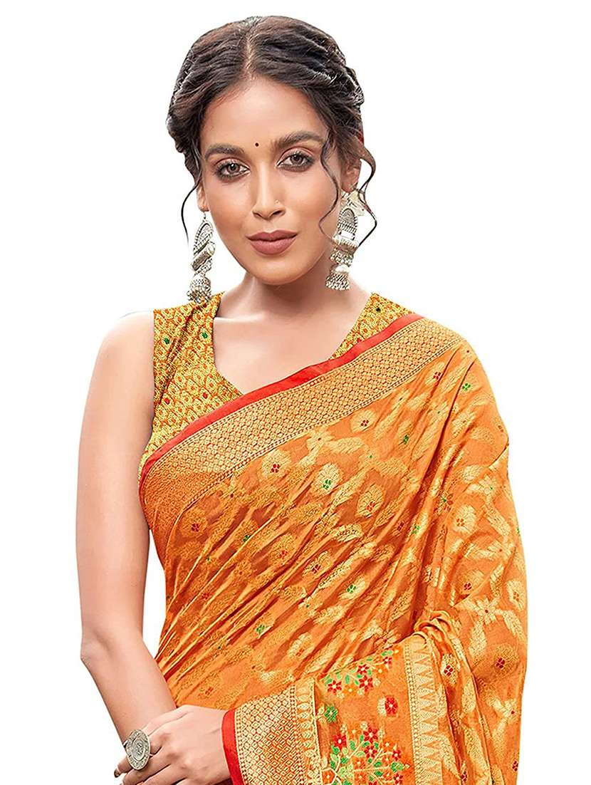 women's banarasi saree with blouse - 20306013 -  Standard Image - 1
