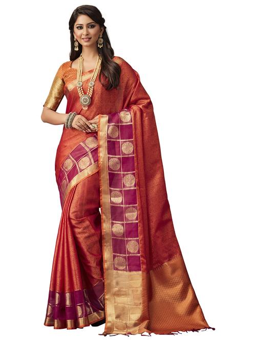 women's self design multi colored saree with blouse - 20306069 -  Standard Image - 0