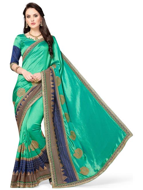 women's embroidered saree with blouse - 20306110 - Standard Image - 0