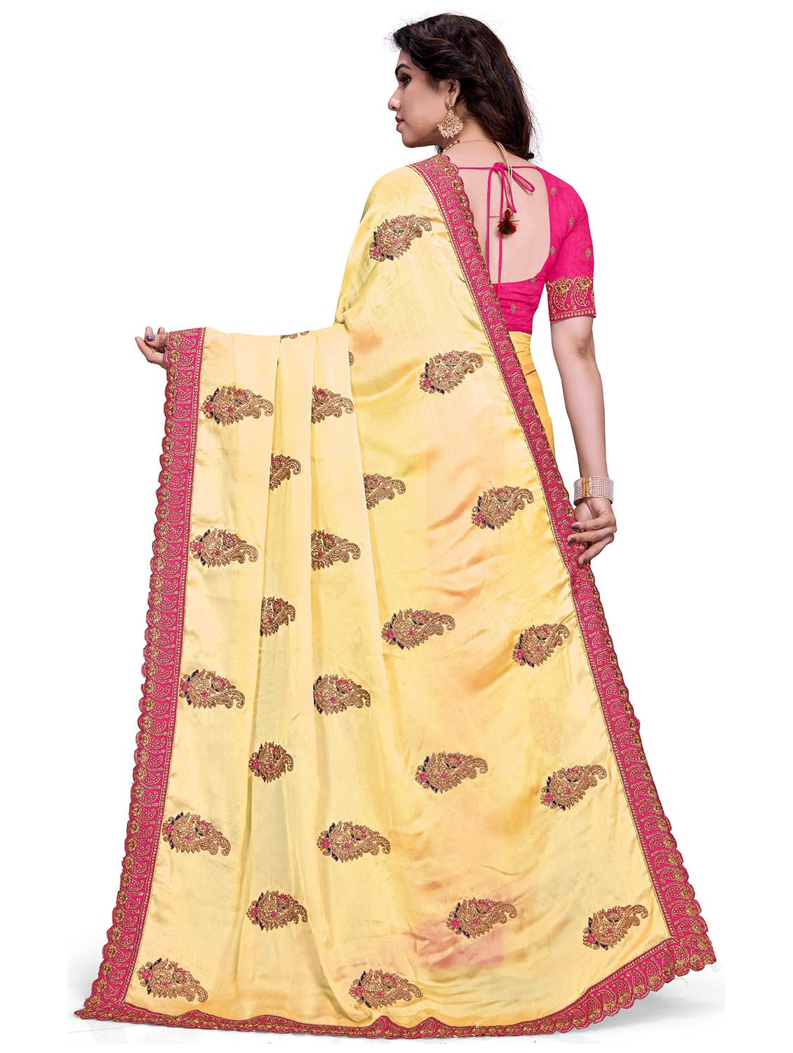 women's embroidered saree with blouse - 20306111 -  Standard Image - 1
